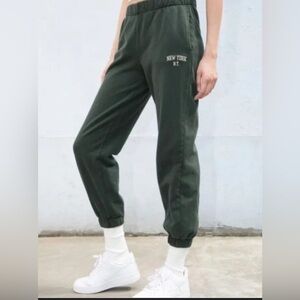 Brandy Melville Green Sweatpants